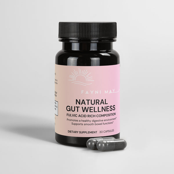 Natural Gut Wellness Capsules with Fulvic Acid, Birch Chaga and Pine Bark Extract for a balanced Gut Ecosystem - Fitness Healthcare